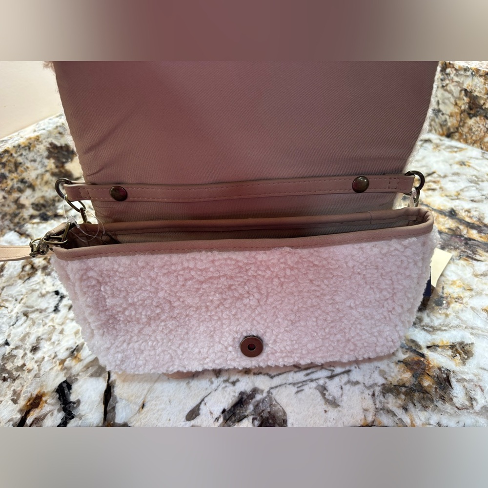 Universal Thread Teddy Crossbody Bag - Cream and Tan - Picture 11 of 16